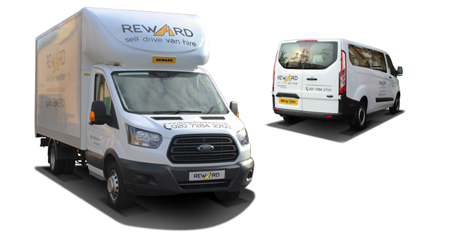 Van hire in London with Luton box vans, Transit rentals, and small self-drive vans
